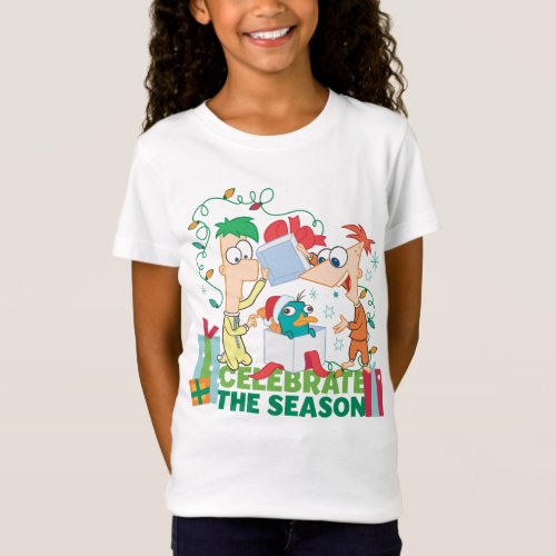 Phineas and Ferb Celebrate the Season T_Shirt
