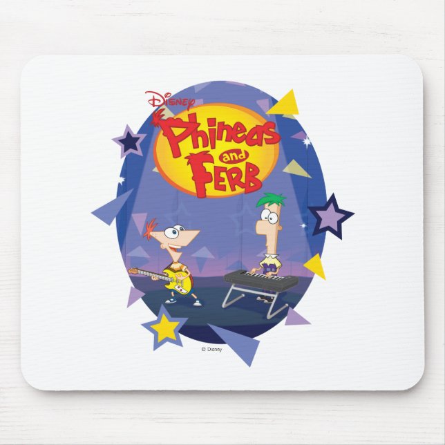 Phineas and Ferb Disney Mouse Pad (Front)