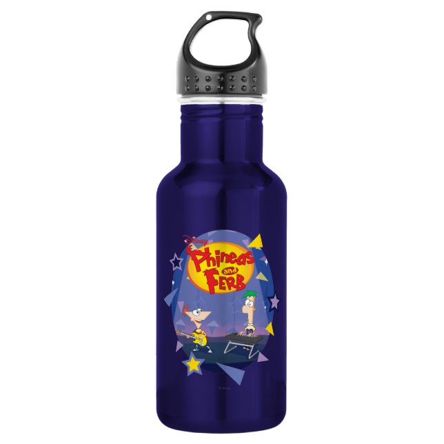 Phineas and Ferb Disney Water Bottle (Front)