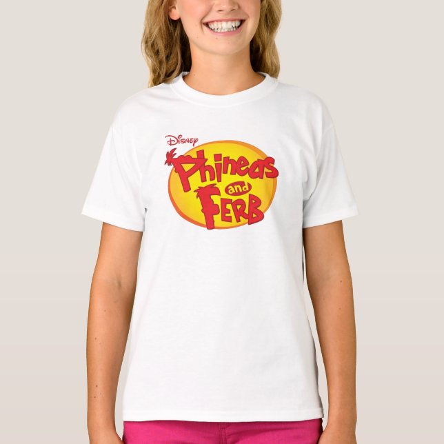 Phineas and Ferb Logo Disney T-Shirt (Front)