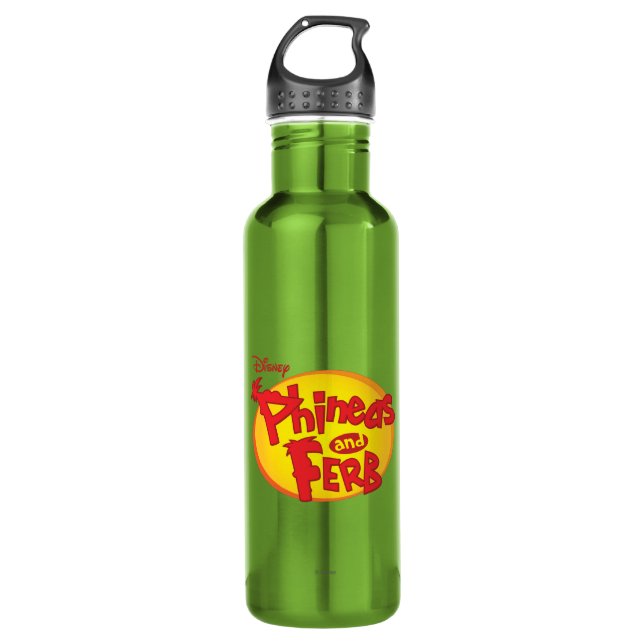 Phineas and Ferb Logo Disney Water Bottle (Front)