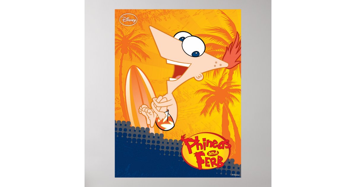 Phineas and Ferb: Phineas Cannon Ball Poster | Zazzle.com