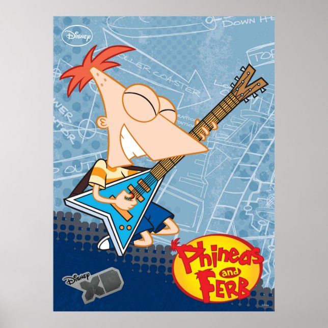 Phineas and Ferb: Phineas on the Guitar Poster (Front)