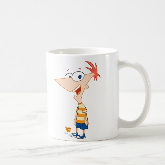 Phineas and Ferb Phineas Smiling Disney Coffee Mug (Right)