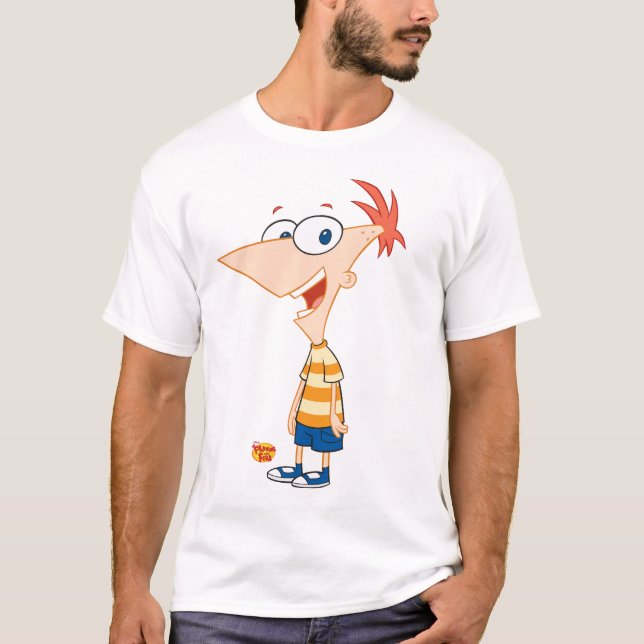 Phineas and Ferb Phineas Smiling Disney T-Shirt (Front)