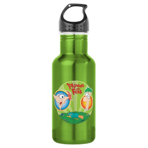 Phineas and Ferb Stainless Steel Water Bottle