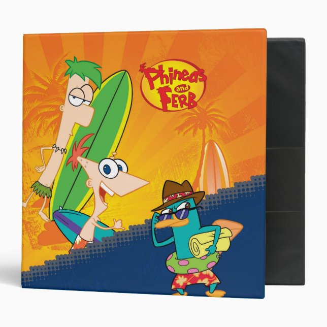 Phineas and Ferb Surfing Binder (Front/Inside)