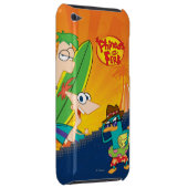 Phineas and Ferb Surfing iPod Touch Case (Back/Right)