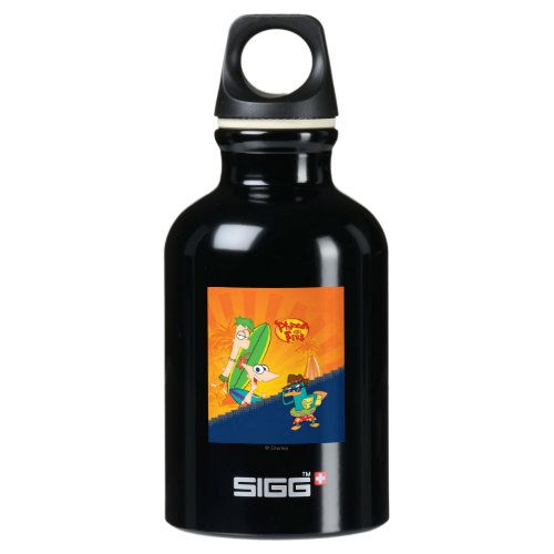 Phineas Ferb and Agent P Surf Water Bottle