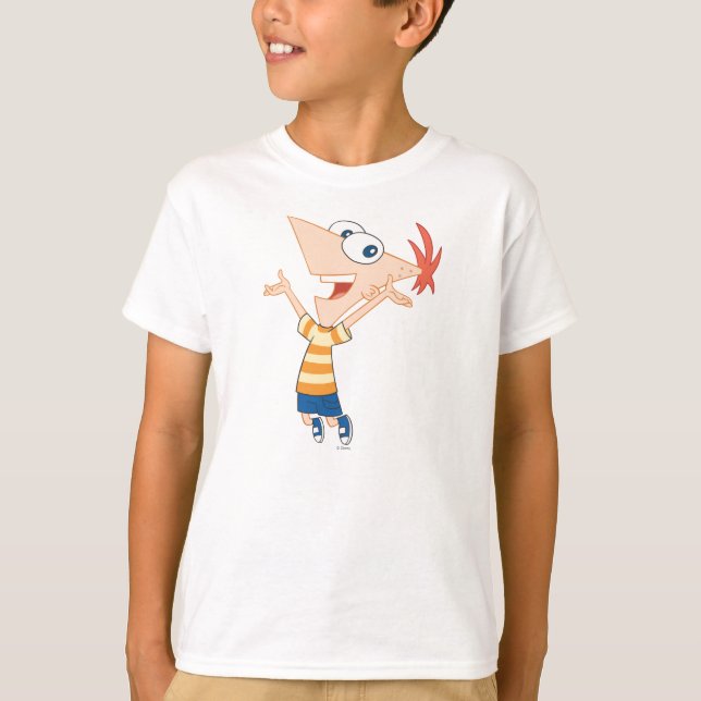 Phineas Jumping T-Shirt (Front)