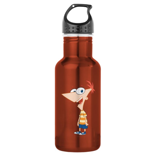Phineas Pose Water Bottle (Front)