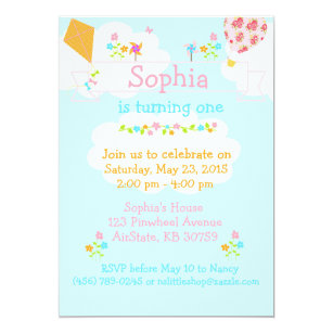 Pinwheel Invitations Zazzle