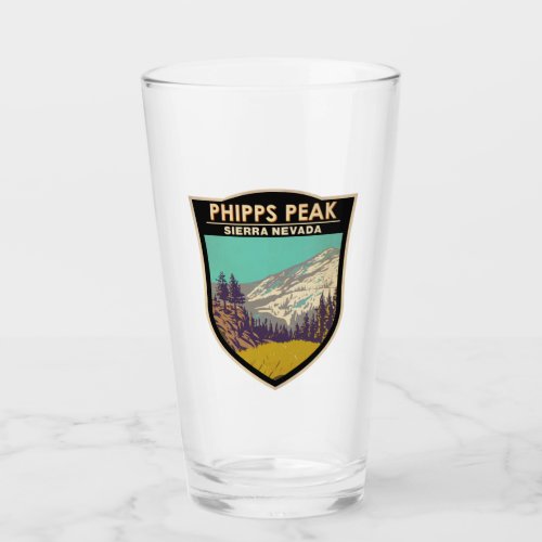 Phipps Peak Sierra Nevada California Vintage Glass