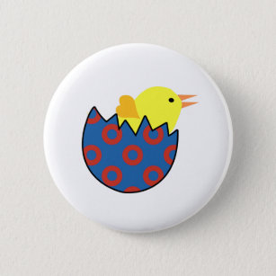 Phish Chick Fishman Donut Design Button