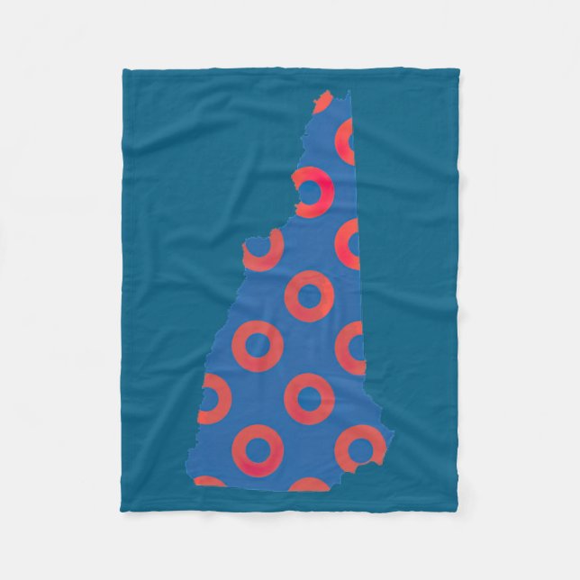 Phish Fishman Donut New Hampshire Ecavator Boy Don Fleece Blanket (Front)