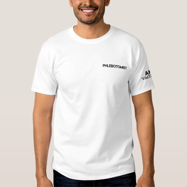 PHLEBOTOMIST AKA VAMPIRE - EMBROIDERED SHIRT (Front)