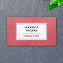 Phlebotomist Blood Lab Tech Nurse Red Watercolor Business Card