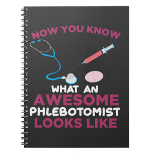 Phlebotomist Blood Venipuncture Vein Phlebotomy Notebook