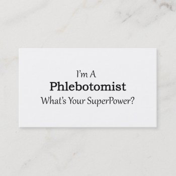 Phlebotomist Business Card by medical_gifts at Zazzle
