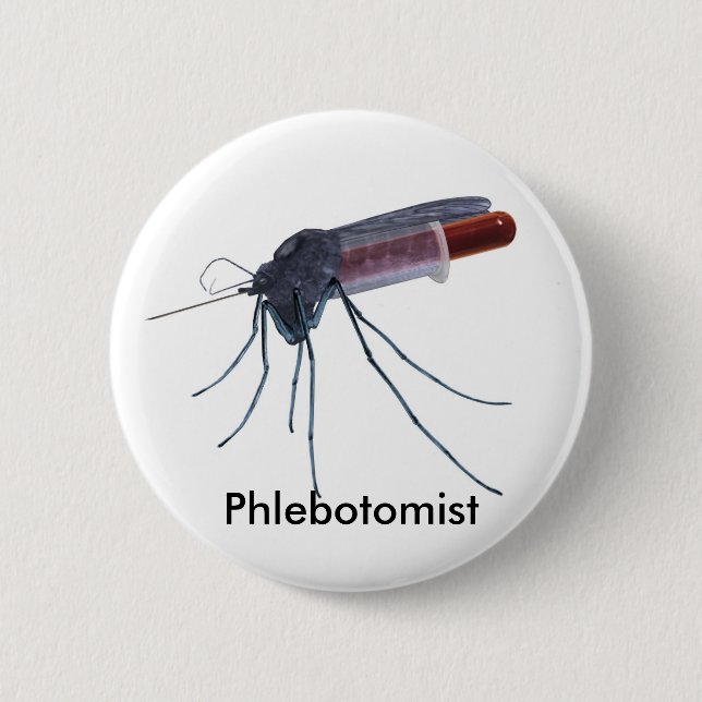 Phlebotomist Button (Front)
