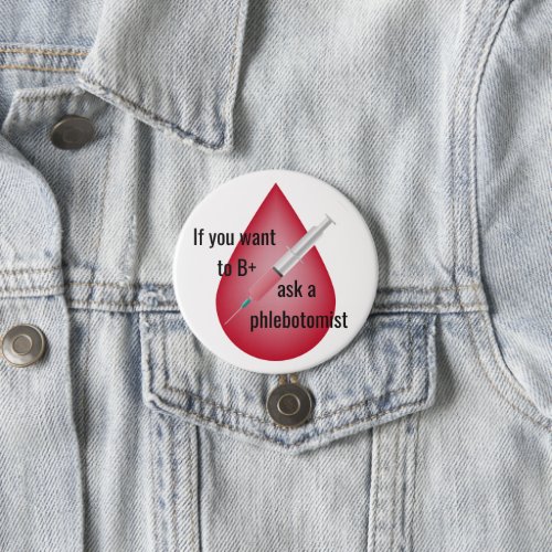 Phlebotomist Button