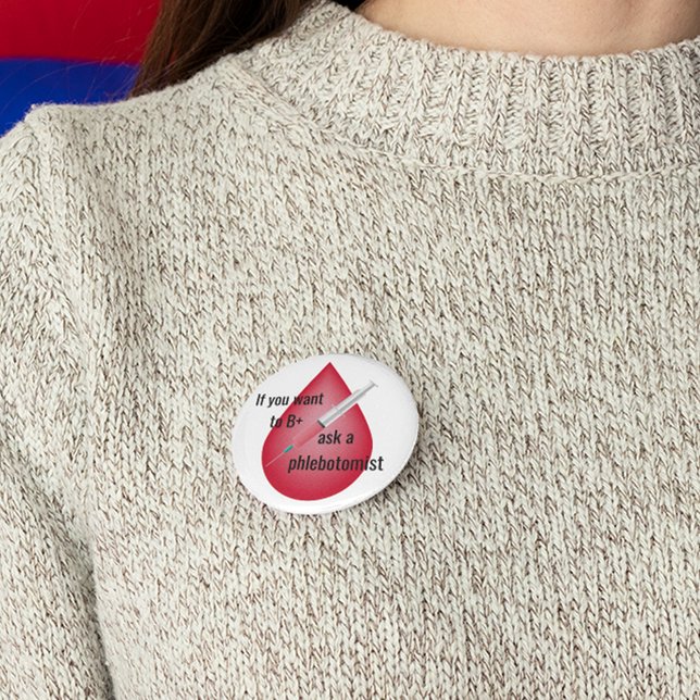 Phlebotomist Button (Creator Uploaded)