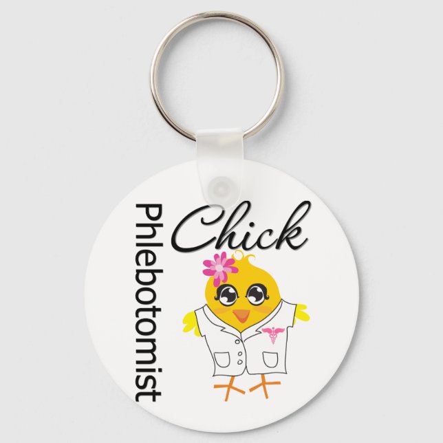 Phlebotomist Chick Keychain (Front)