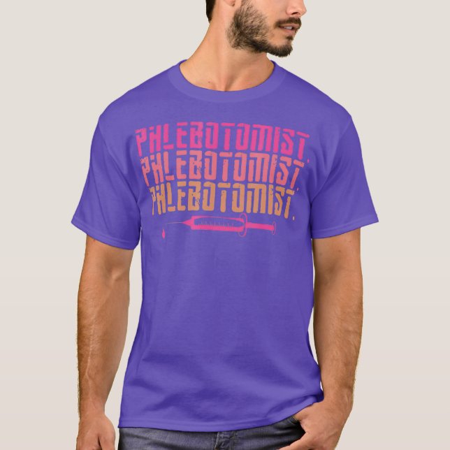 Phlebotomist Fulltime Life Phlebotomy Technician T-Shirt (Front)