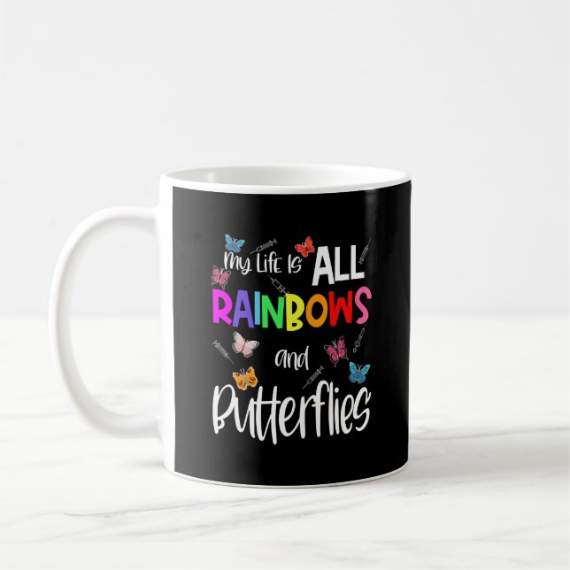 Phlebotomist Gift Nurse Blood Lab Funny  Coffee Mug (Left)