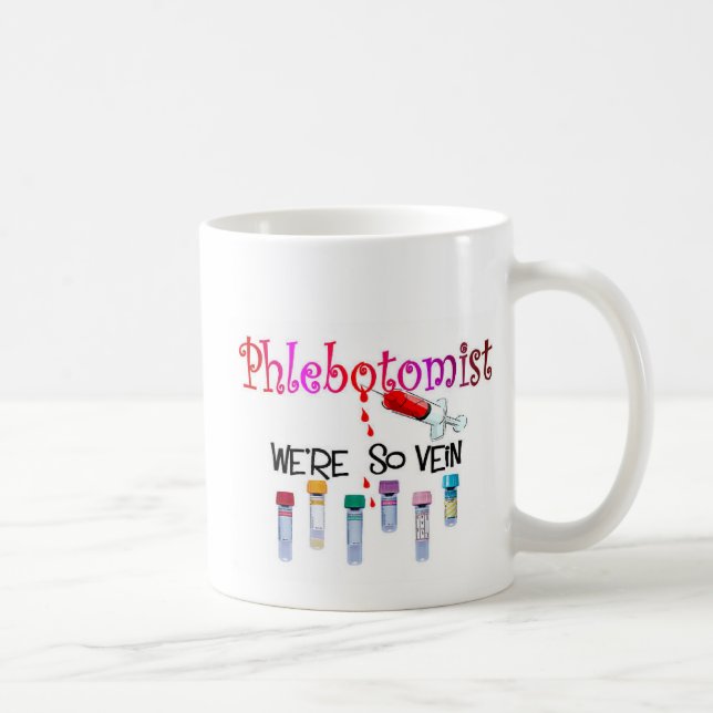 Phlebotomist gifts coffee mug (Right)