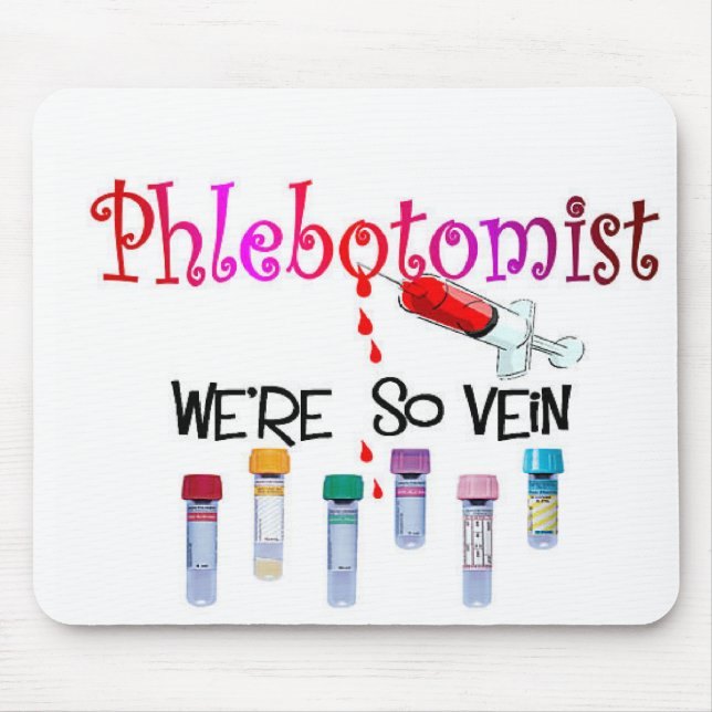 Phlebotomist gifts mouse pad (Front)