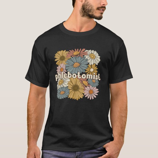 Phlebotomist Groovy Phlebotomy Phlebotomist Squad T-Shirt (Front)