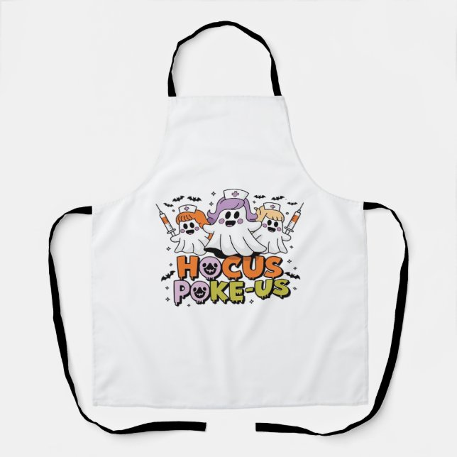 Phlebotomist Halloween Medical Lab Tech Spooky ER  Apron (Front)