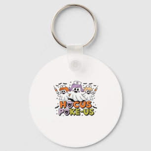 Phlebotomist Halloween Medical Lab Tech Spooky ER Keychain