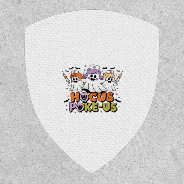 Phlebotomist Halloween Medical Lab Tech Spooky ER  Patch (Front)