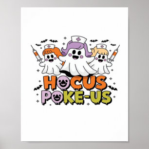 Phlebotomist Halloween Medical Lab Tech Spooky ER Poster