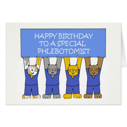 Phlebotomist Happy Birthday Card