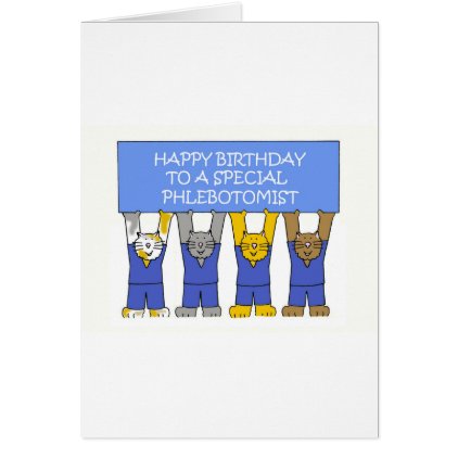 Phlebotomist Happy Birthday Card