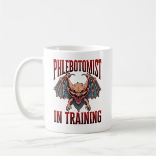 Phlebotomist in Training Funny Student Bat Coffee Mug
