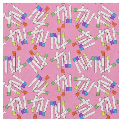 Phlebotomist Lab Tech Fabric Pink