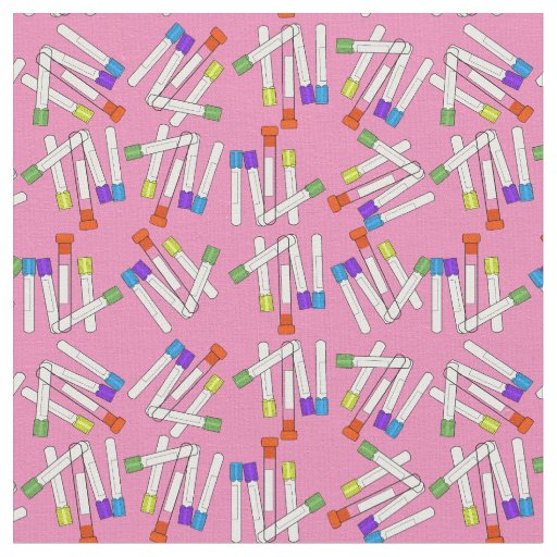 Phlebotomist Lab Tech Fabric Pink