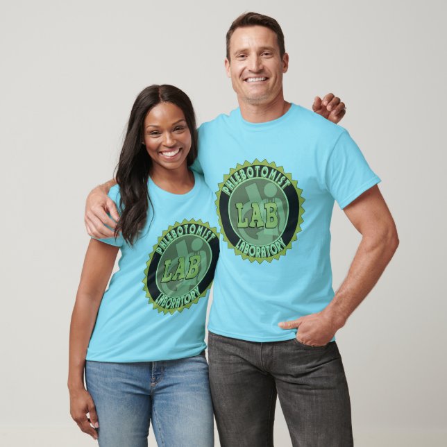 PHLEBOTOMIST LABORATORY BADGE LOGO T-Shirt (Unisex)