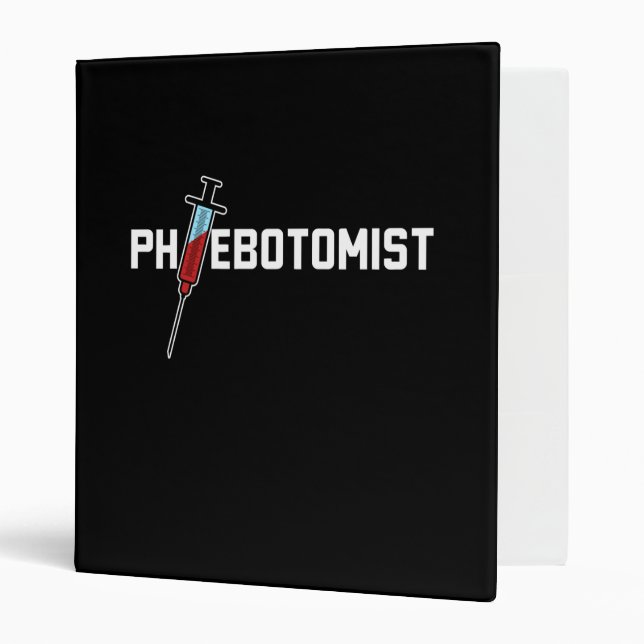 Phlebotomist Phlebotomy 3 Ring Binder (Front/Inside)