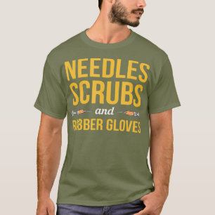 Phlebotomist Phlebotomy Kit Needles Scrubs And T-Shirt
