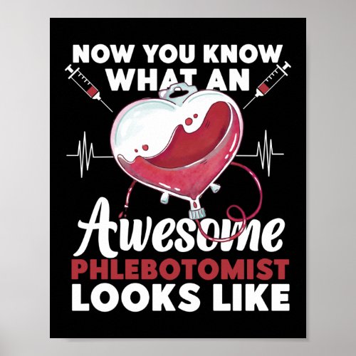 Phlebotomist Phlebotomy Now You Know What An Poster