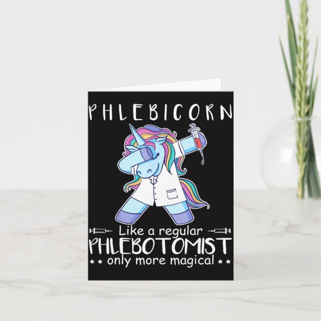 Phlebotomist Phlebotomy Quote  Card (Front)