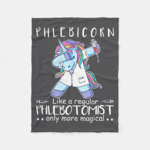 Phlebotomist Phlebotomy Quote Fleece Blanket