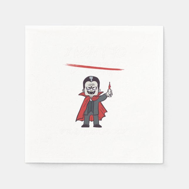 Phlebotomist Phlebotomy Vampire Blood Syringe Gift Napkins (Front)