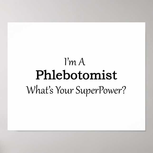Phlebotomist Poster (Front)