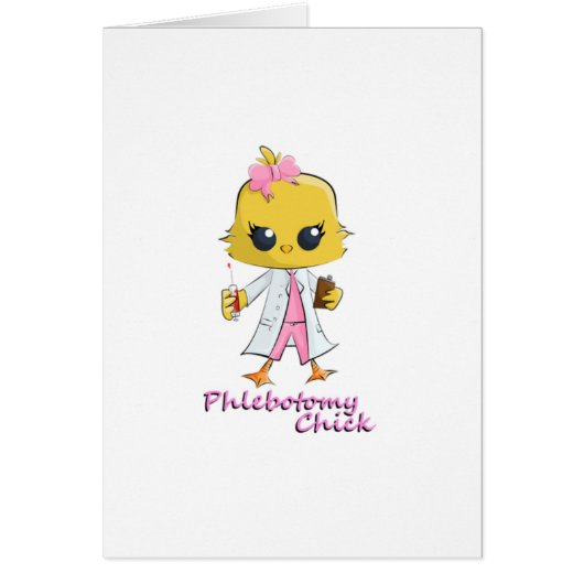 Phlebotomy Chick Cards (Front)